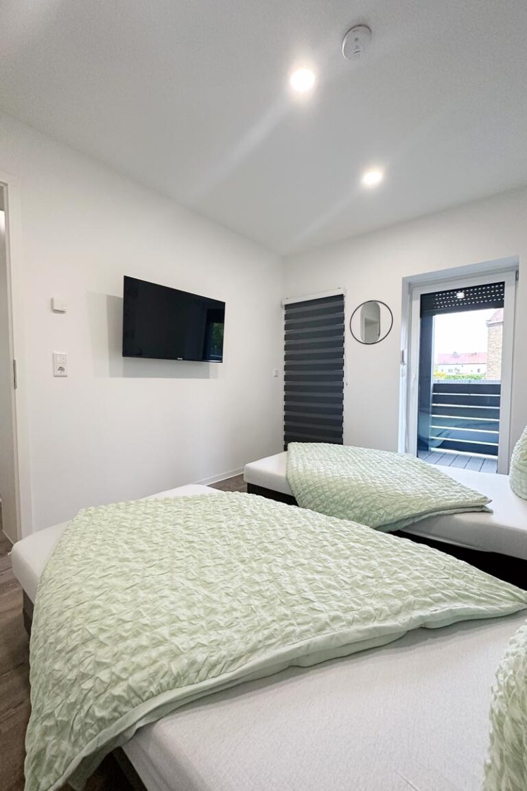 Helles Schlafzimmer im HT Appartement Nr. 3